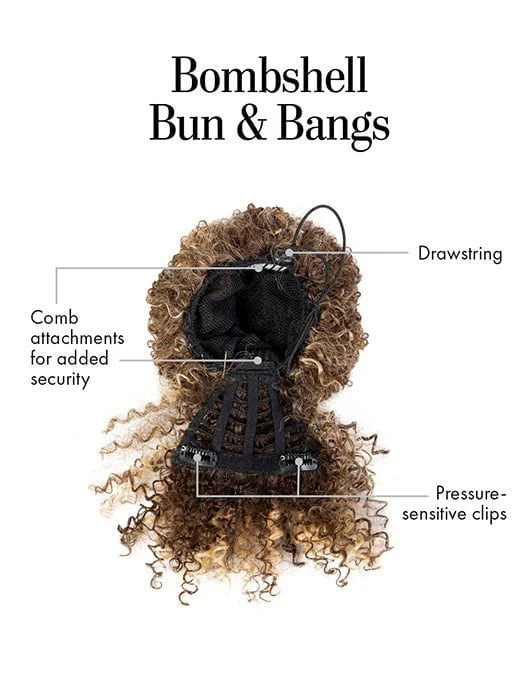 Bombshell Bun & Bangs | Synthetic Hairpiece - Musesware