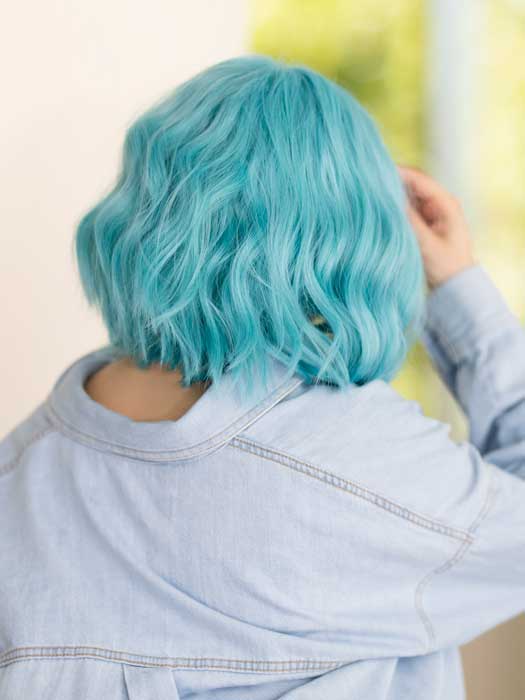 Blue Babe | Synthetic Lace Front Wig (Mono Part) - Musesware