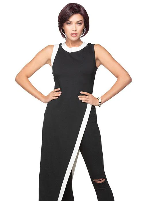 Angled Bob | HF Synthetic Lace Front Wig (Basic Cap) - Musesware