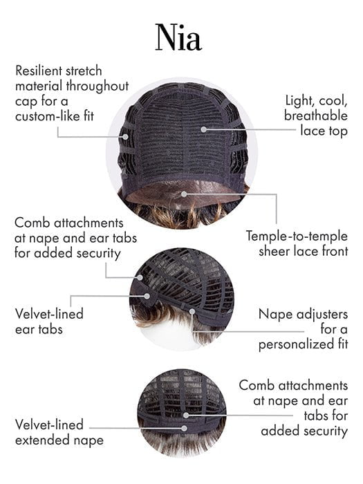 Nia | Synthetic Lace Front Wig (Lace Top) - Musesware