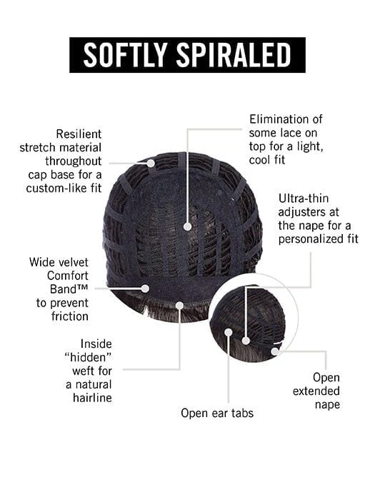 Softly Spiraled | Synthetic Wig (Basic Cap) - Musesware