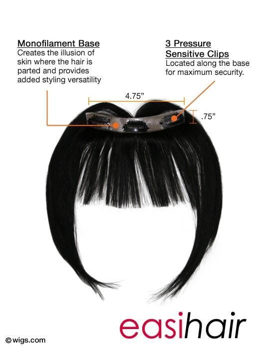 easiBangs by easihair | Human Hair Clip In Bangs | CLOSEOUT - Musesware