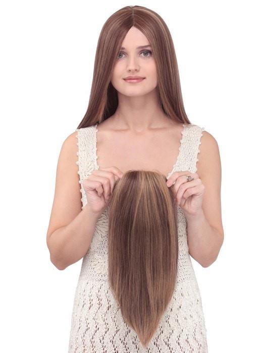 Toppiece 4004 by Louis Ferre | Human Hair Topper (Mono Base) | CLOSEOUT - Musesware