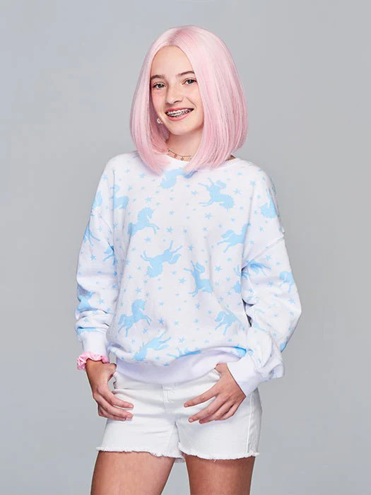 Sweetly Pink | Synthetic Lace Front Wig (Mono Part) - Musesware