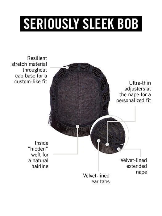 Seriously Sleek Bob | Synthetic Wig (Basic Cap) - Musesware