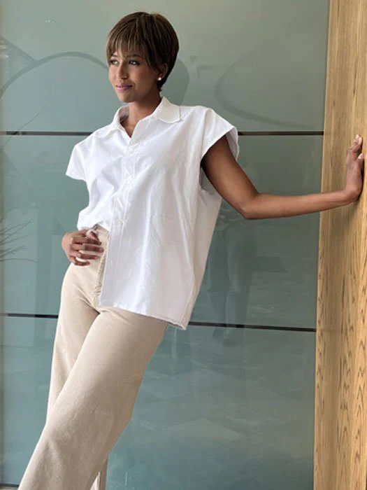 Paula | Human Hair/Synthetic Hair Blend Lace Front Wig (Mono Top) - Musesware