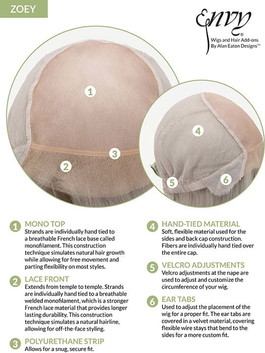 Zoey | Human Hair/ Synthetic Blend Wig (Mono Top) - Musesware