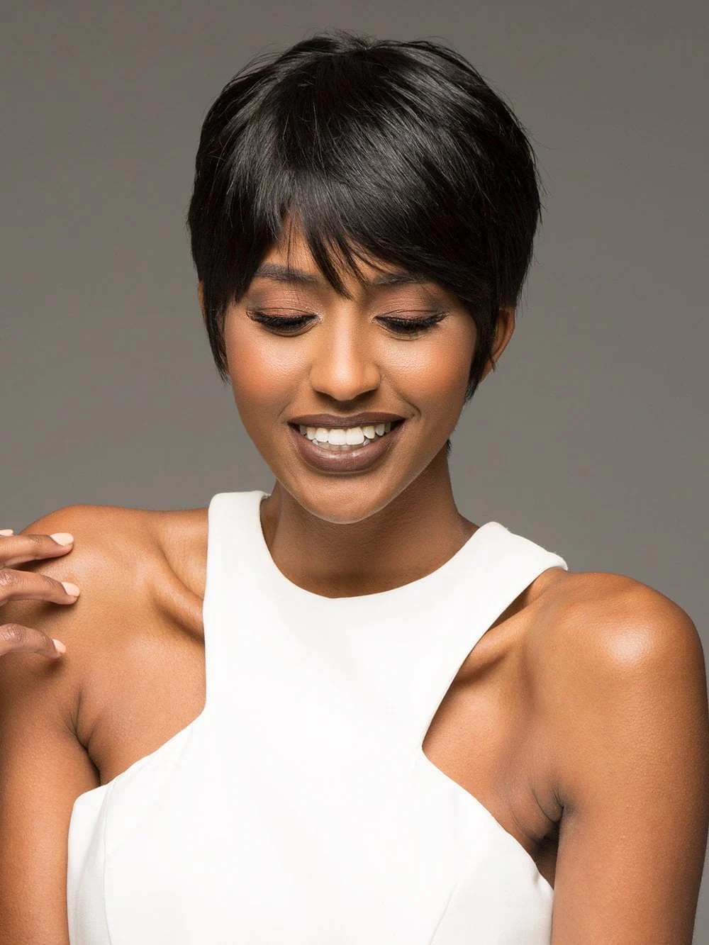 H-SADA by Motown Tress | Short Human Hair Wig | CLOSEOUT - Musesware