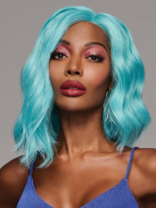 Blue Babe | Synthetic Lace Front Wig (Mono Part) - Musesware
