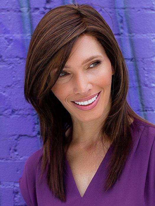 Ava | Lace Front Human Hair/ Synthetic Blend Wig - Musesware