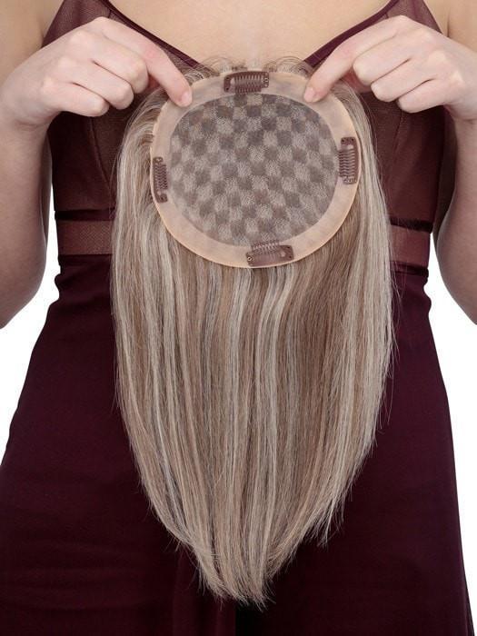 Toppiece 4003 by Louis Ferre | Human Hair Topper (Mono Base) - Musesware