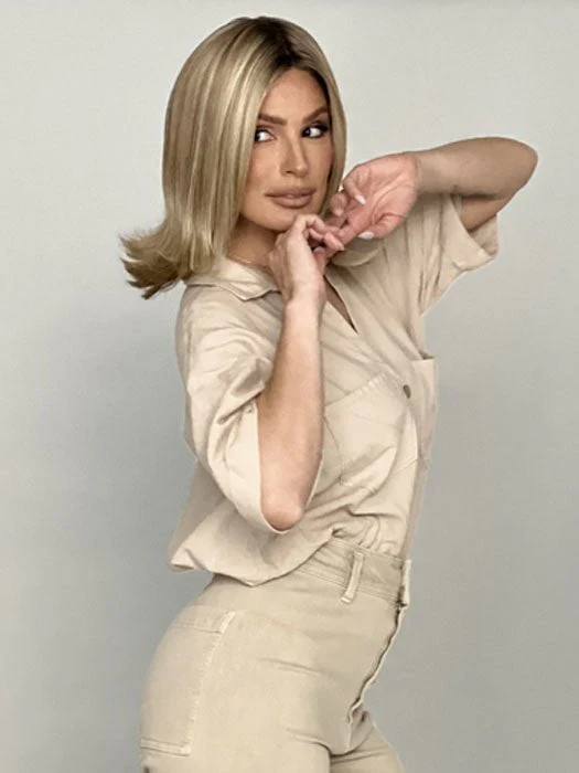 Lisa | Human Hair/Synthetic Hair Blend Lace Front Wig (Mono Top) - Musesware