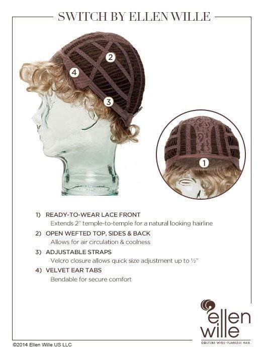 Switch by Ellen Wille | Curly Lace Front Wig | CLOSEOUT - Musesware