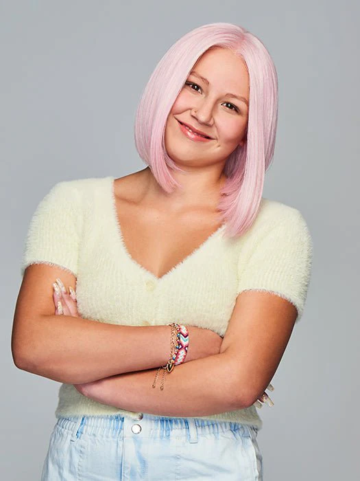 Sweetly Pink | Synthetic Lace Front Wig (Mono Part) - Musesware