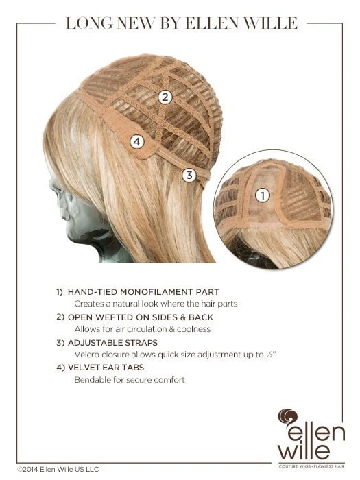 Long Plus by Ellen Wille | Synthetic Hair (Mono part)  | CLOSEOUT - Musesware