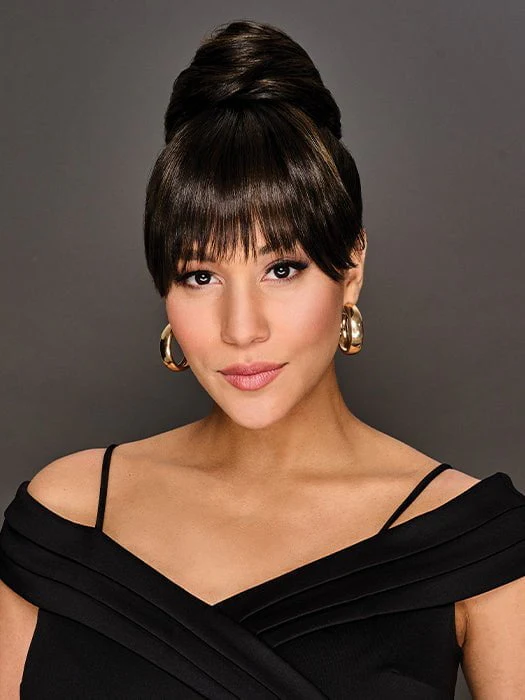 Trendy Fringe & Bun | Synthetic Hair Wrap - Musesware