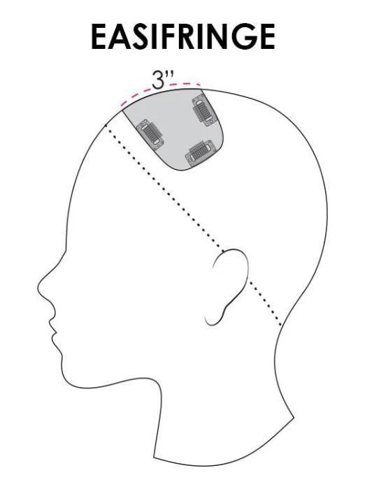 easiFringe Exclusive Colors | Remy Human Hair Topper (Mono Part) - Musesware