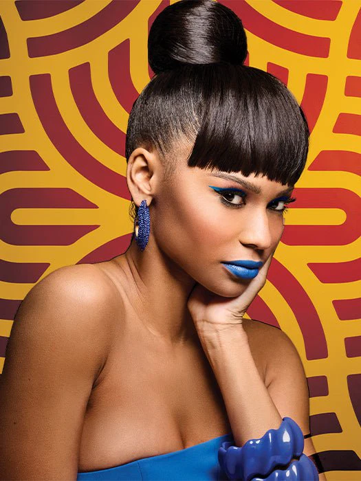 Sleek Style Bun & Bangs | Synthetic Hairpiece - Musesware