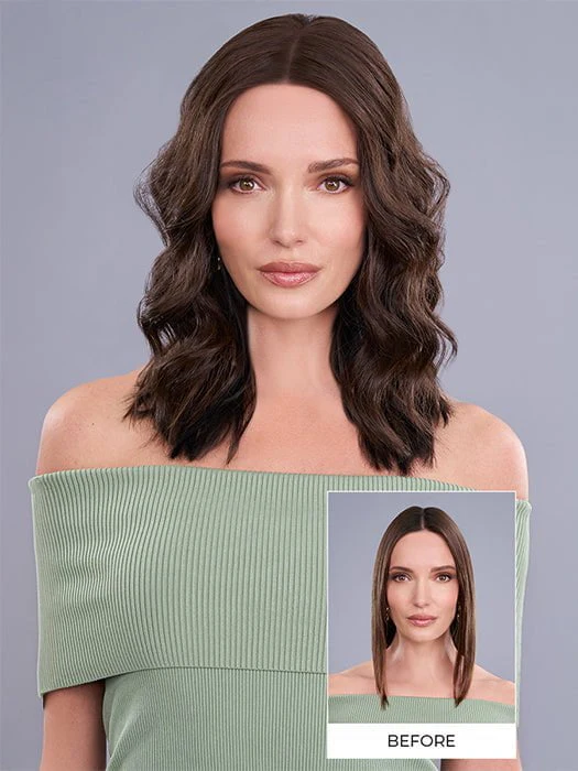 Top Trend Lace Wavy 14�� | Synthetic Lace Front Hair Topper (Mono Top) - Musesware