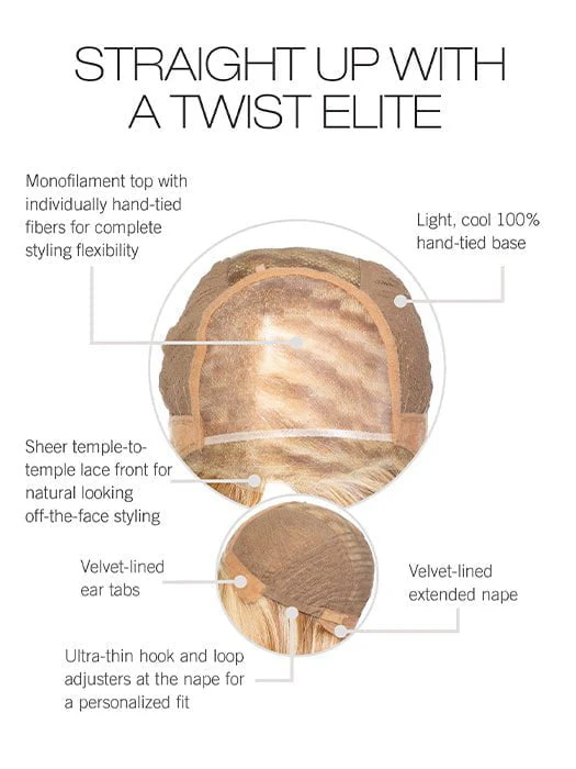 Straight Up With a Twist Elite | Synthetic Lace Front Wig (Hand-Tied) - Musesware