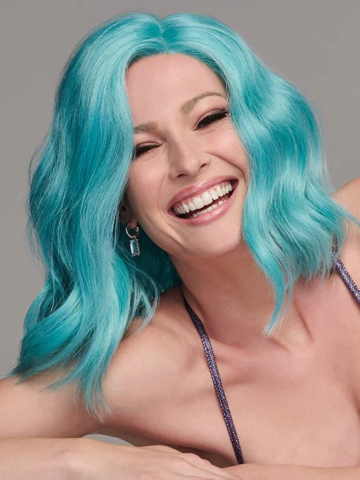 Blue Babe | Synthetic Lace Front Wig (Mono Part) - Musesware