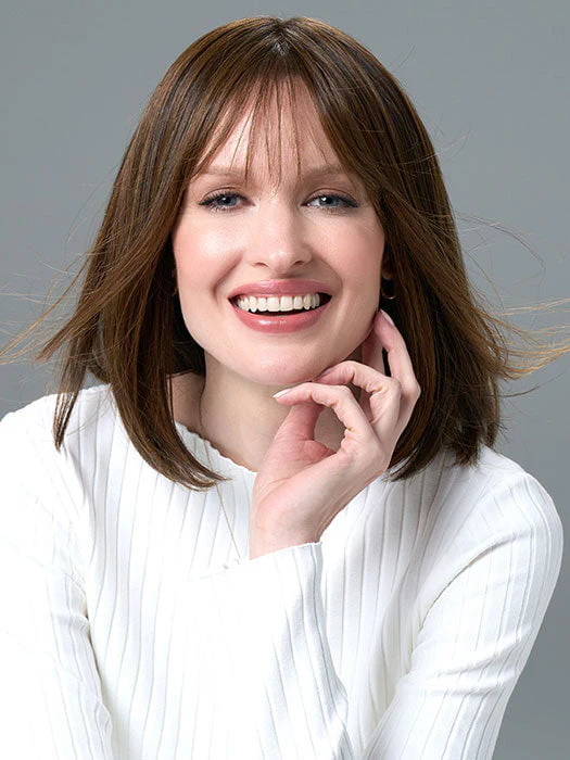 Paige | Human Hair / Synthetic Blend Lace Front Wig (Hand Tied) - Musesware