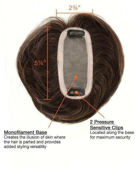 Human Hair Bang | Human Hair Clip In Bang (Mono Base) - Musesware