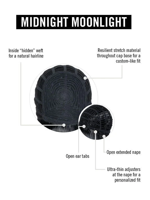 Midnight Moonlight | HF Synthetic Wig (Basic Cap) - Musesware