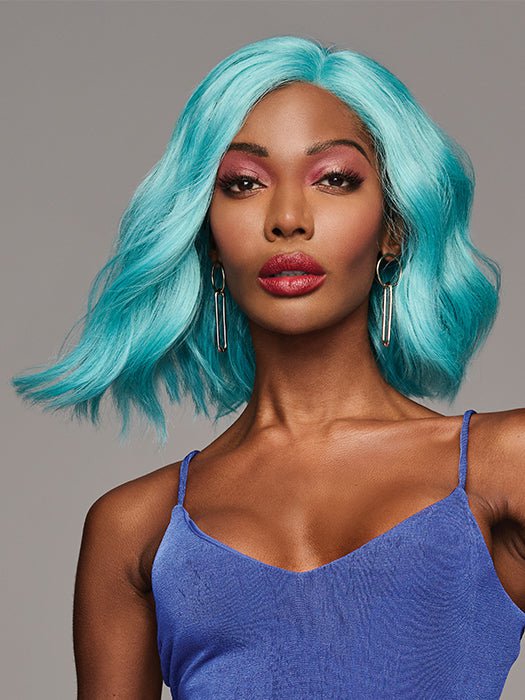 Blue Babe | Synthetic Lace Front Wig (Mono Part) - Musesware