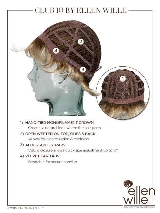 Club 10 | Synthetic Wig (Mono Crown) - Musesware