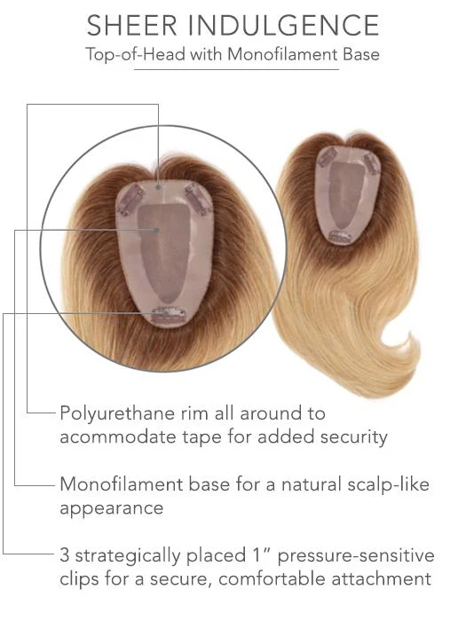 Charmed Life 12�� | Human Hair Topper (Mono Top) - Musesware