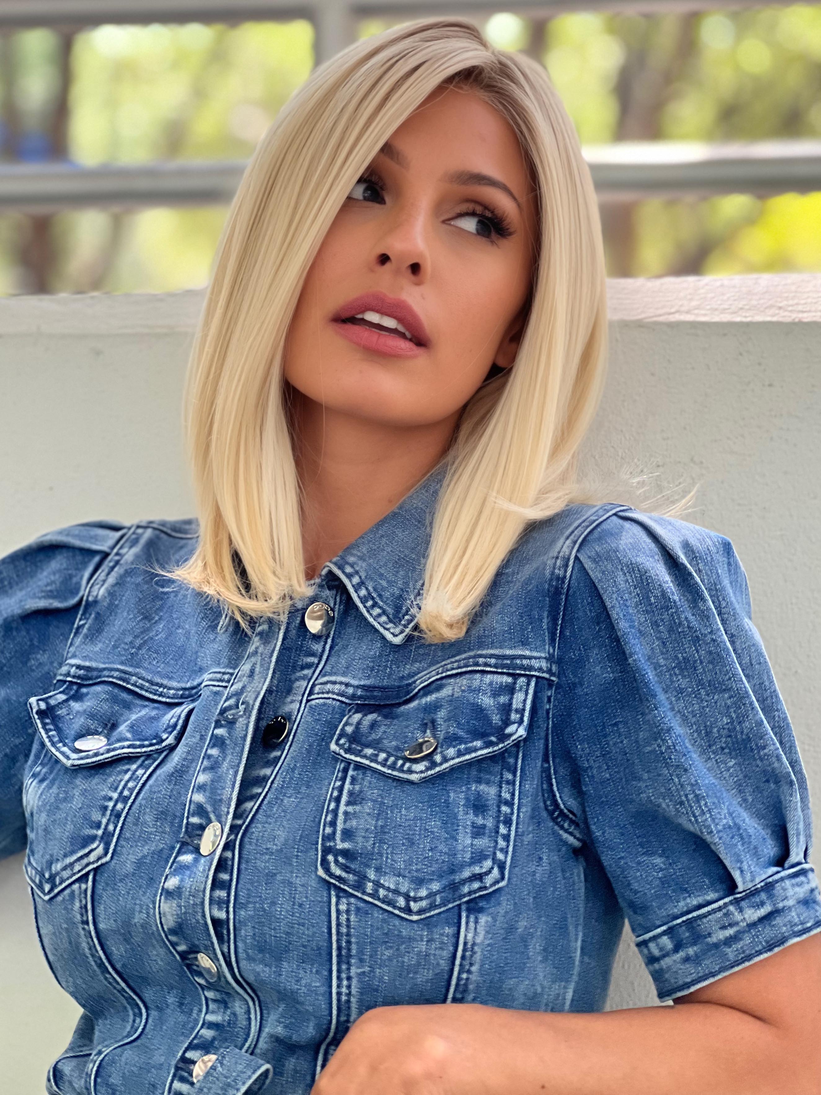 Undercut Bob | Synthetic Lace Front Wig (Mono Top) - Musesware