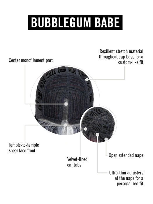 Bubblegum Babe | HF Synthetic Wig (Basic Cap) - Musesware