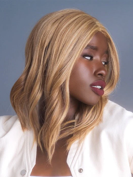 High Heat Mid Wavy Topper | Synthetic Hair Topper (Lace Part) - Musesware