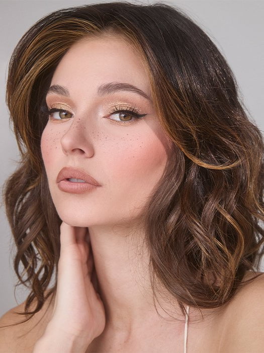 Medium Wavy TP Mono | Synthetic Hair Topper (Mono Top) - Musesware