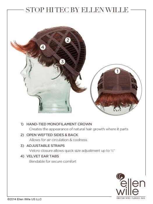 Stop Hi Tec | Short Synthetic Wig (Mono Crown) - Musesware