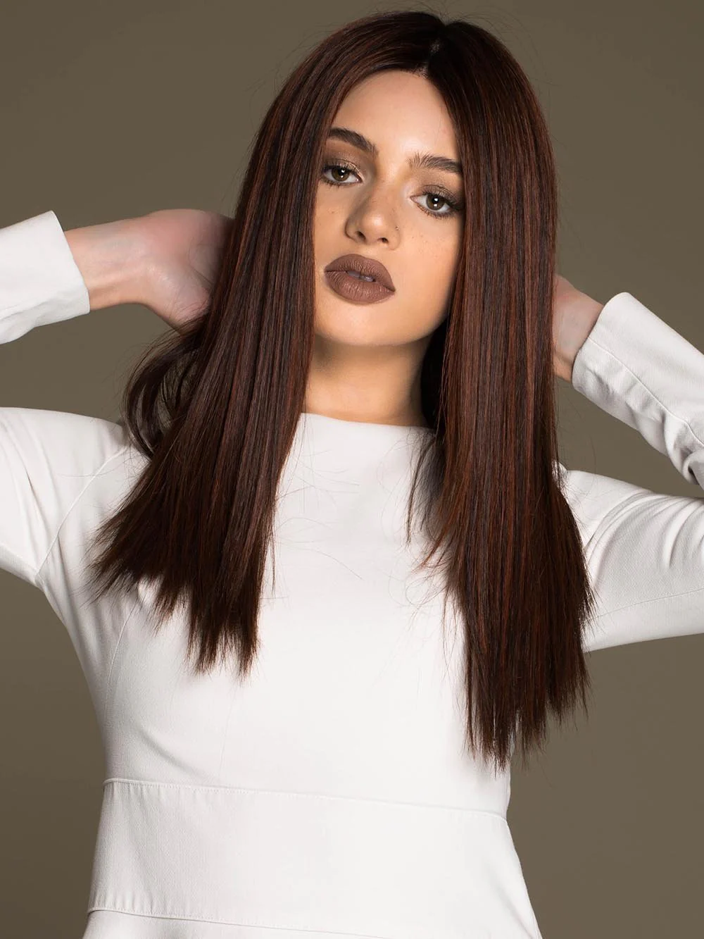 Veronica | Human Hair/ Synthetic Blend Wig (Mono Top) - Musesware