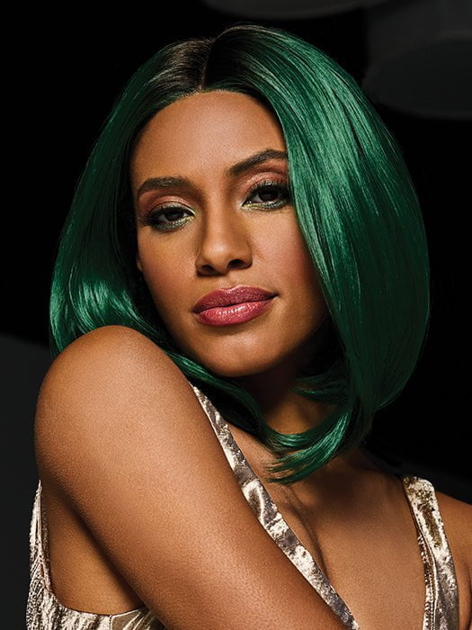 Green IRL | Synthetic Lace Front Wig (Mono Part) - Musesware
