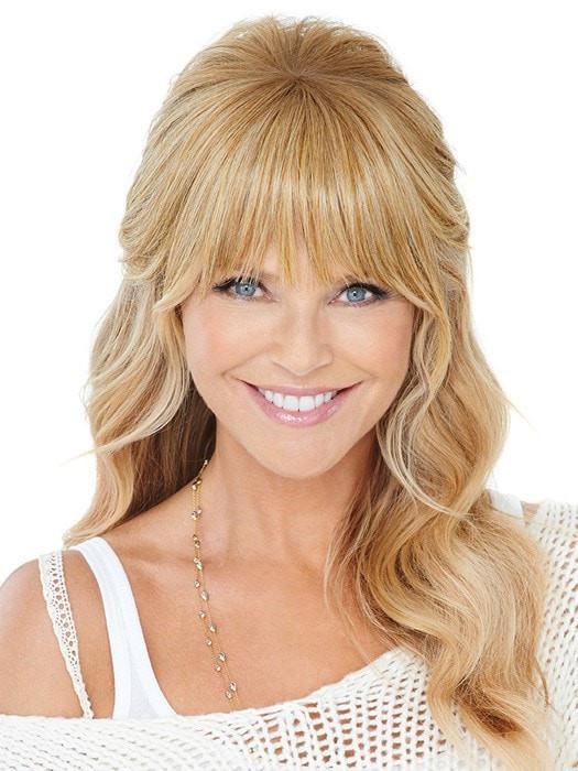 Natural Fringe Clip-in Bang by Christie Brinkley | Heat-Friendly | CLOSEOUT - Musesware