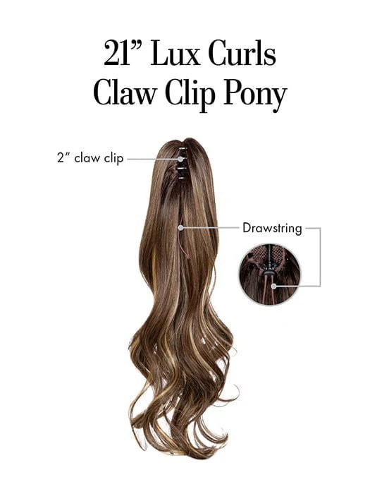 21in Lux Curls Pony | Synthetic Hairpiece - Musesware